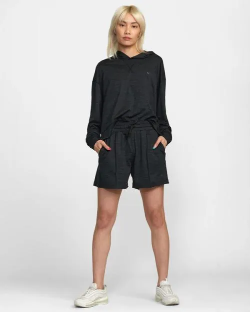 Rvca CAble Workout Shorts Black SportWomen Athletic Shorts