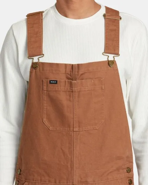 Rvca Chainmail Overalls Rawhide Men Pants