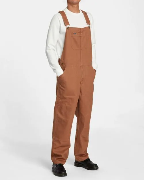 Rvca Chainmail Overalls Rawhide Men Pants