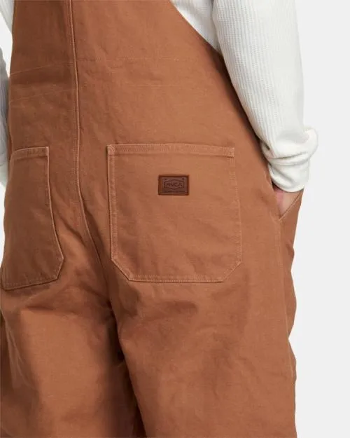 Rvca Chainmail Overalls Rawhide Men Pants