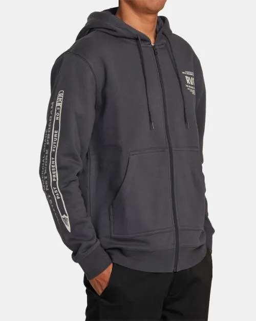 Rvca Commercial Grade Hoodie Garage Blue Men Hoodies and Sweatshirts