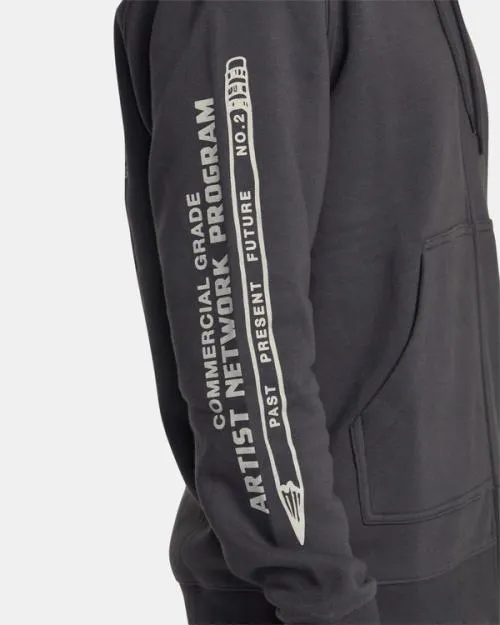 Rvca Commercial Grade Hoodie Garage Blue Men Hoodies and Sweatshirts