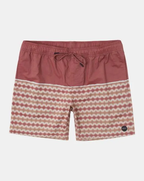 Rvca County Elastic Waist Boardshorts 17034 Cinnabar Men Boardshorts