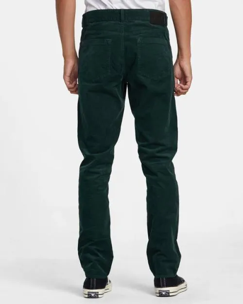 Rvca Daggers Pigment Corduroy Pants Hunter Green Men Pants