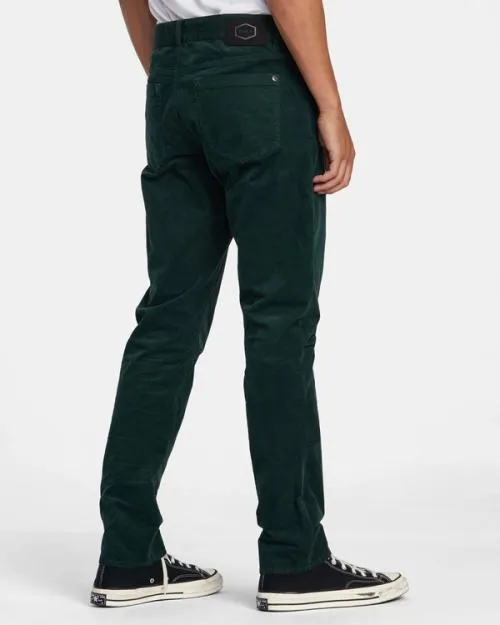 Rvca Daggers Pigment Corduroy Pants Hunter Green Men Pants