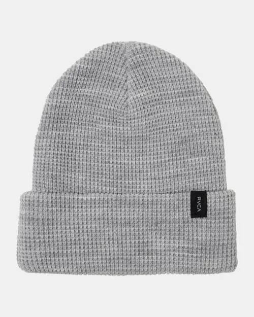 Rvca Dayshift Beanie Grey Heather Men Hats and Beanies