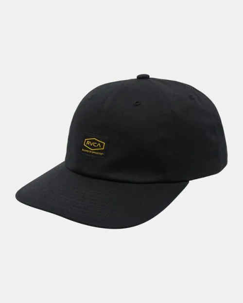Rvca Dayshift Snapback Hat Black Men Hats and Beanies