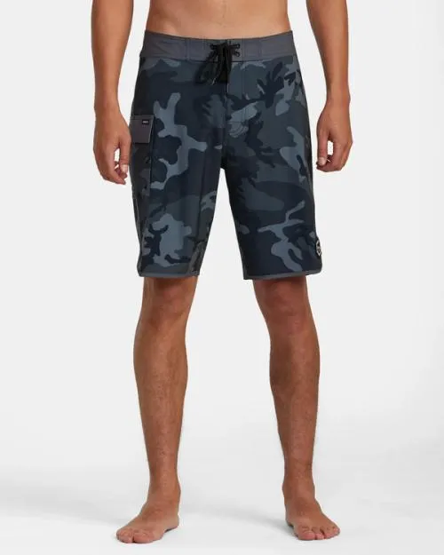 Rvca Eastern Boardshorts 20034 Black Camo Men Boardshorts
