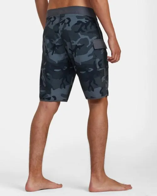 Rvca Eastern Boardshorts 20034 Black Camo Men Boardshorts