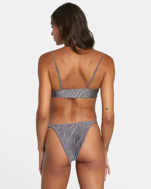 Rvca Feral VWire Cropped Bikini Top Shark Women Bikini Tops