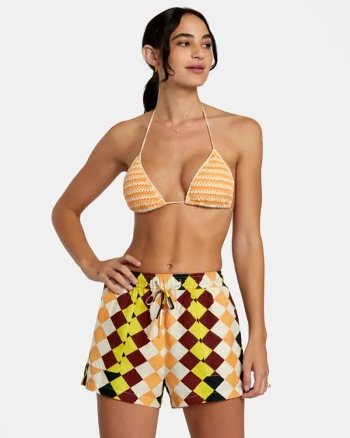 Rvca Greenpacha Cusco Elastic Shorts Multi Women Shorts and Skirts