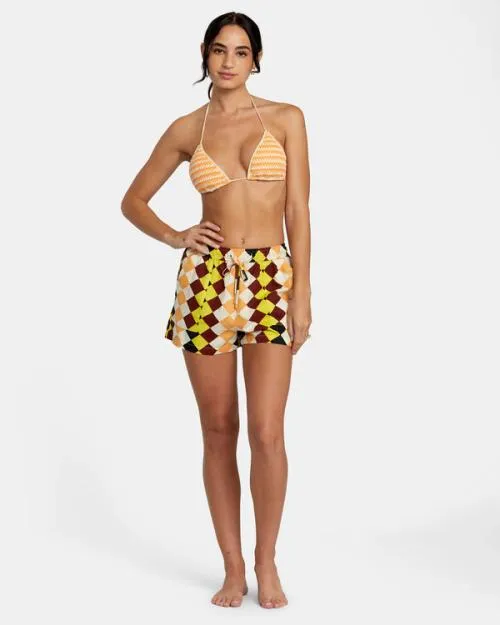 Rvca Greenpacha Cusco Elastic Shorts Multi Women Shorts and Skirts
