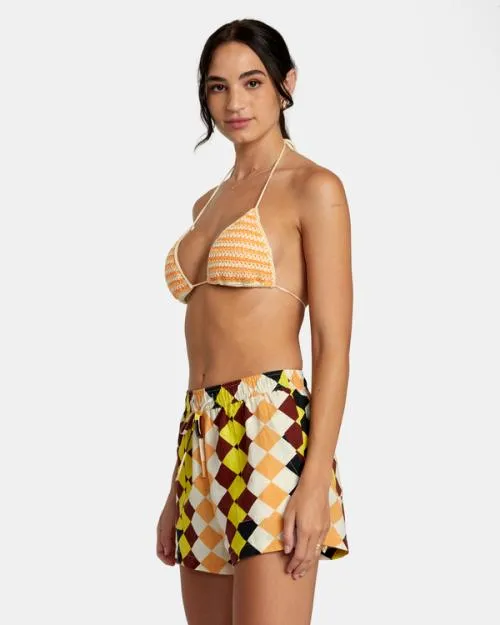 Rvca Greenpacha Cusco Elastic Shorts Multi Women Shorts and Skirts