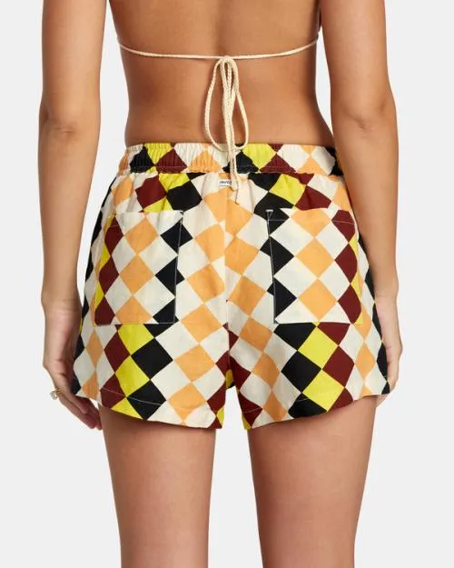 Rvca Greenpacha Cusco Elastic Shorts Multi Women Shorts and Skirts