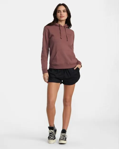 Rvca Grounded Elastic Waist Shorts Rvca Black Women Shorts and Skirts