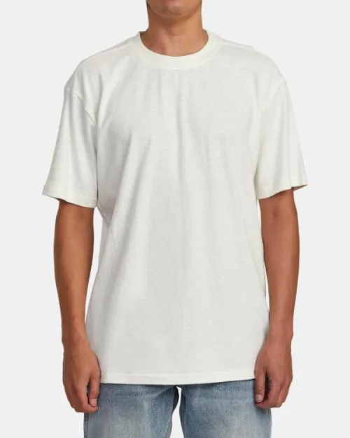 Rvca HiGrade Hemp Tee Natural Men Short Sleeves