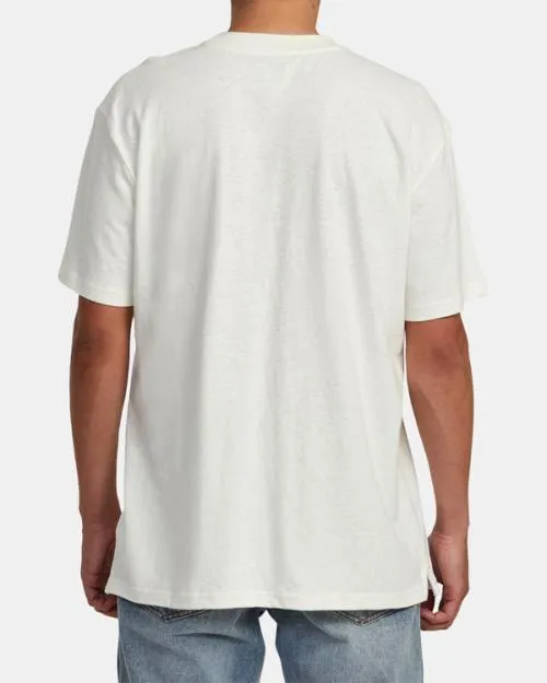 Rvca HiGrade Hemp Tee Natural Men Short Sleeves