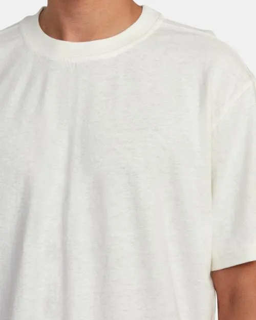 Rvca HiGrade Hemp Tee Natural Men Short Sleeves