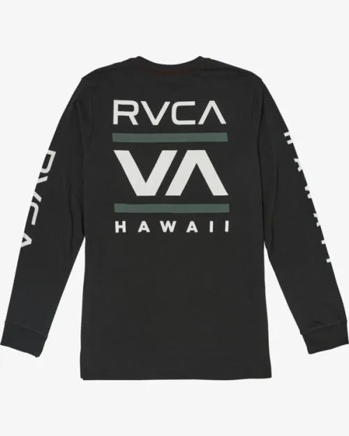Rvca ISLAND RADIO LS Pirate Black Men Tees and Tanks