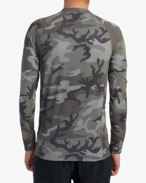 Rvca Long Sleeve Rashguard Camo Surf Rashguards and Surf Tees