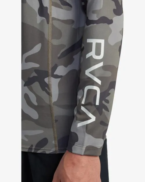 Rvca Long Sleeve Rashguard Camo Surf Rashguards and Surf Tees