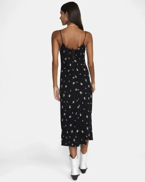 Rvca Maiden Midi Dress Rvca Black Women Dresses and Rompers