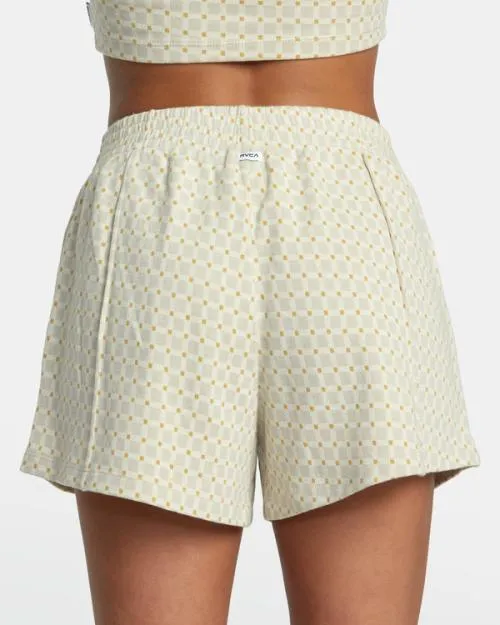 Rvca Marina Elastic Shorts Cloud Women Shorts and Skirts