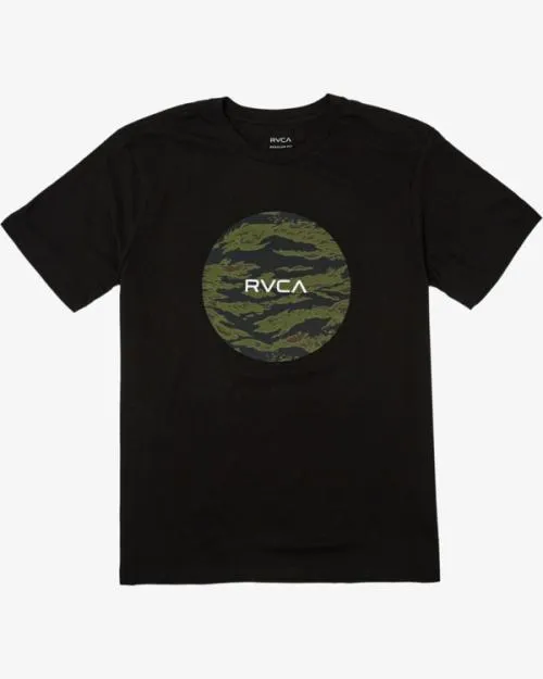 Rvca Motors Tee Black Men Short Sleeves