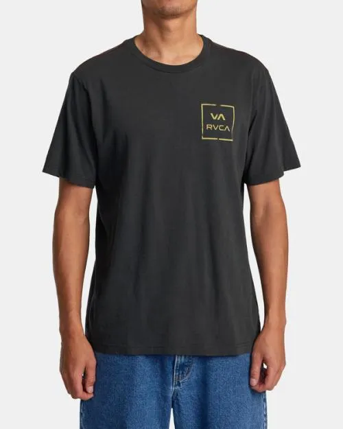 Rvca Motors Tee Black Men Short Sleeves