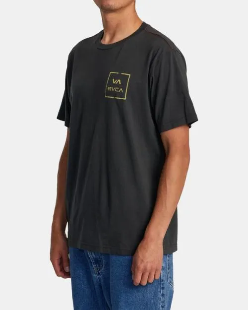 Rvca Motors Tee Black Men Short Sleeves