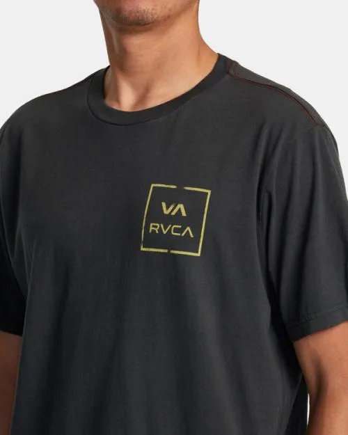 Rvca Motors Tee Black Men Short Sleeves