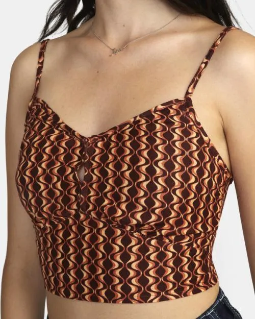 Rvca Moxy Tank Top Espresso Women Tops