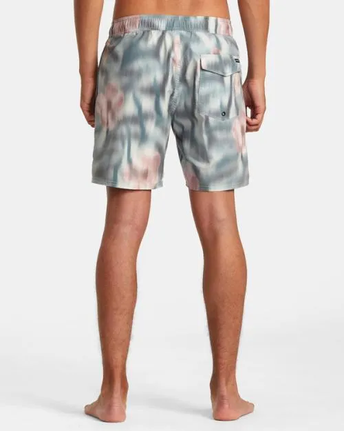 Rvca Perry 17034 Elastic Waist Boardshorts Bleach Men Boardshorts
