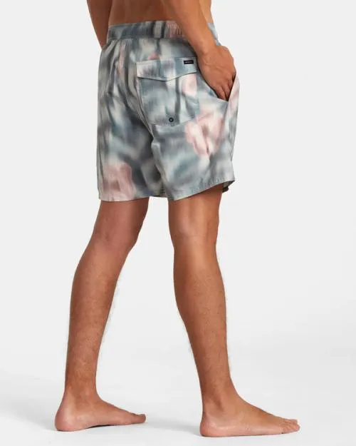 Rvca Perry 17034 Elastic Waist Boardshorts Bleach Men Boardshorts