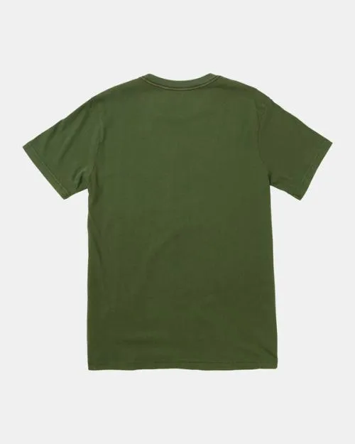 Rvca PTC II Pigment Tee College Green Men Short Sleeves