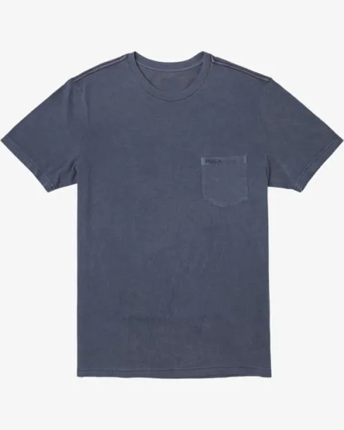 Rvca PTC II Pigment Tee Moody Blue Men Short Sleeves