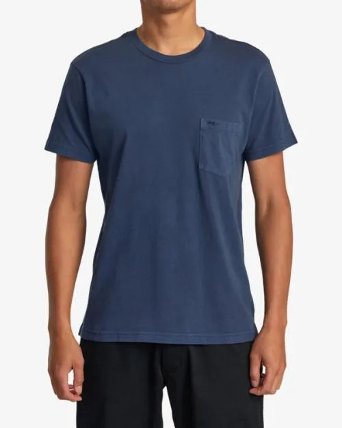 Rvca PTC II Pigment Tee Moody Blue Men Short Sleeves