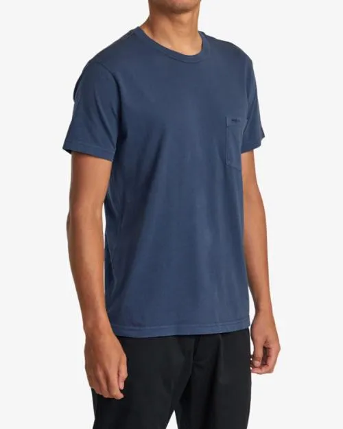 Rvca PTC II Pigment Tee Moody Blue Men Short Sleeves