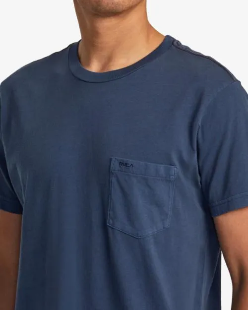 Rvca PTC II Pigment Tee Moody Blue Men Short Sleeves