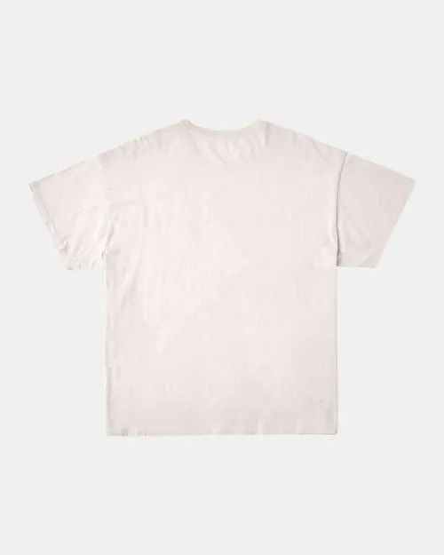 Rvca Rose Machado Yin Yang Tee Vintage White WomenMen Short Sleeves