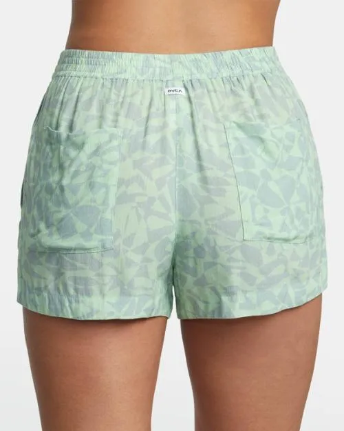 Rvca Sawyer Eco Viscose Shorts Seafoam Women Shorts and Skirts
