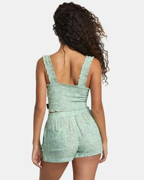 Rvca Sawyer Eco Viscose Shorts Seafoam Women Shorts and Skirts
