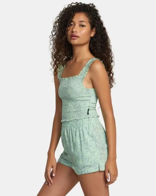 Rvca Sawyer Eco Viscose Shorts Seafoam Women Shorts and Skirts