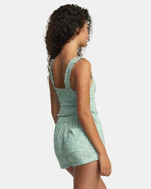 Rvca Sawyer Eco Viscose Shorts Seafoam Women Shorts and Skirts