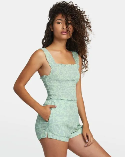 Rvca Sawyer Eco Viscose Shorts Seafoam Women Shorts and Skirts