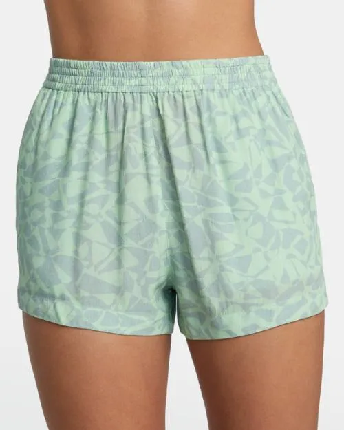 Rvca Sawyer Eco Viscose Shorts Seafoam Women Shorts and Skirts
