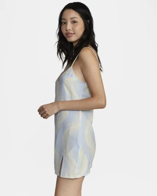 Rvca Slip Up Mini Dress Halogen Blue Women Dresses and Rompers