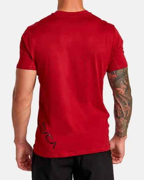 Rvca Sport Vent Performance Tee Cardinal SportMen Short Sleeves