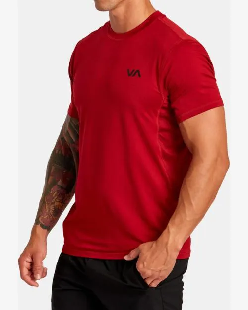Rvca Sport Vent Performance Tee Cardinal SportMen Short Sleeves