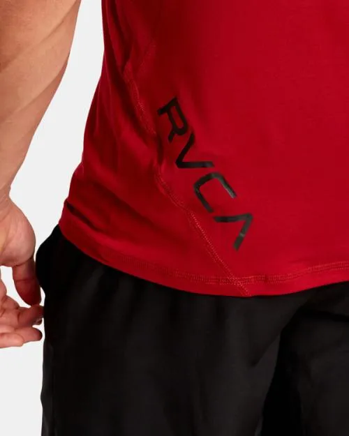 Rvca Sport Vent Performance Tee Cardinal SportMen Short Sleeves